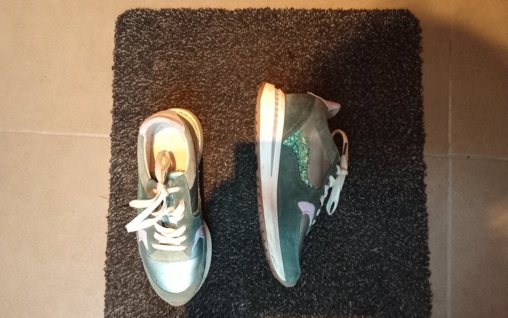 Schoenen Floris Van Bommel maat 36 meisjes/dames groen/blauw, Kleding | Dames, Schoenen, Ophalen, Blauw, Floris van Bommel, Overige typen