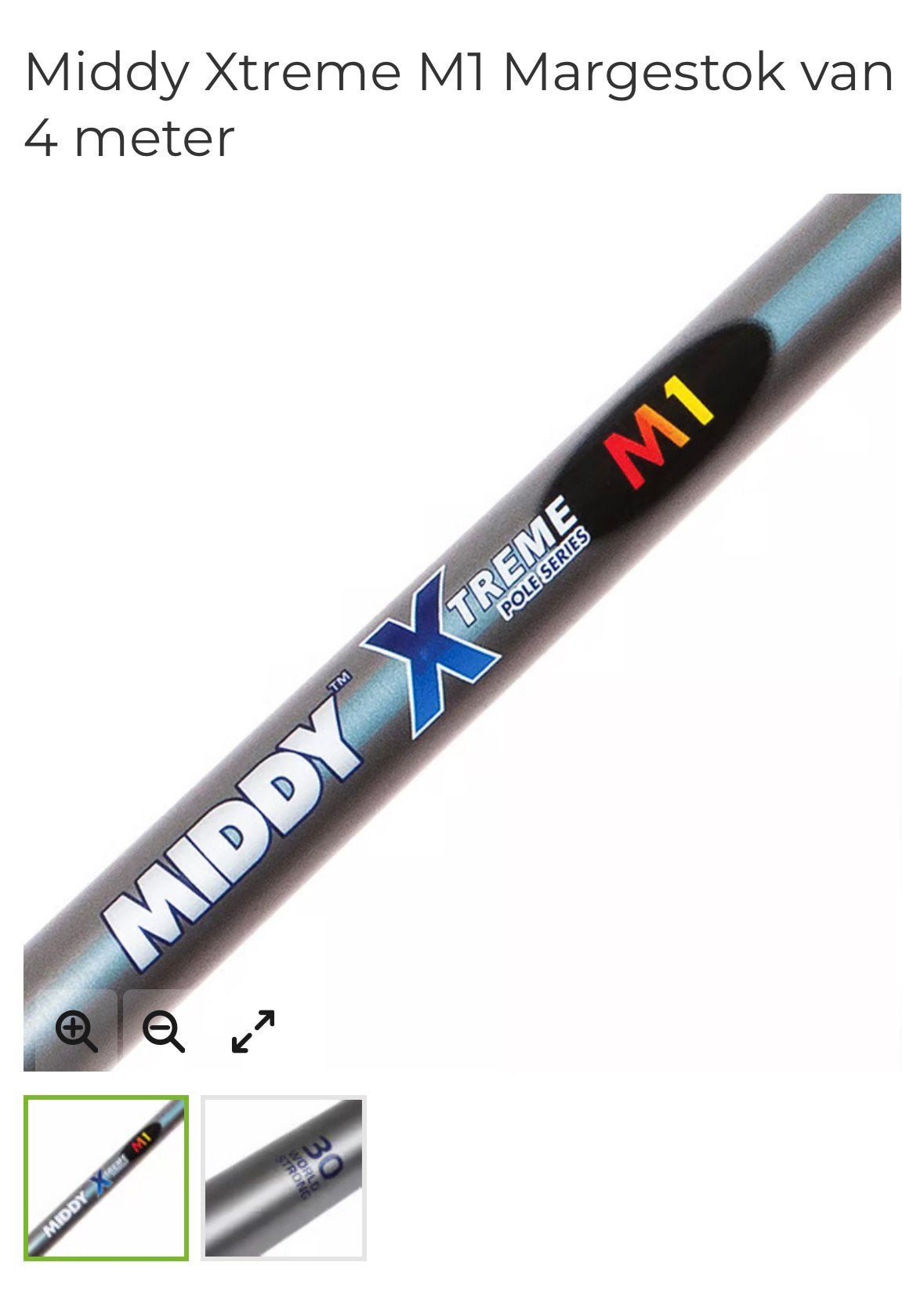 Gezocht!!! Middy Xtreme MI 4 meter !!!!!, Ophalen, Gebruikt, Vaste hengel