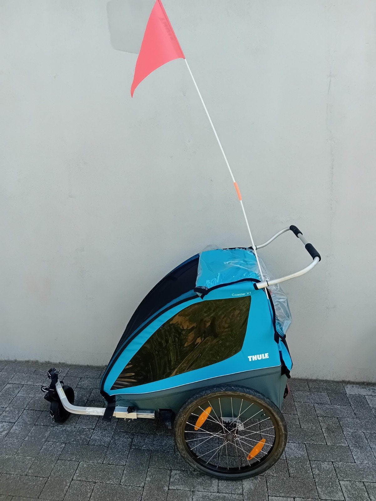 Fietskar Thule Coaster XT 2 kinderen inklapbaar 🚴‍♂️, Ophalen, Opvouwbaar, Zo goed als nieuw, Thule / Chariot