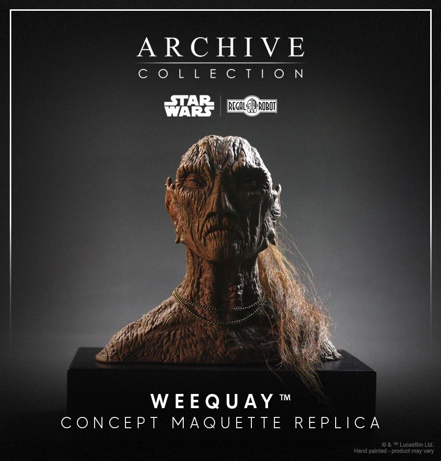 Star Wars Regal Robot Weequay maquette, Ophalen of Verzenden, Zo goed als nieuw, Replica