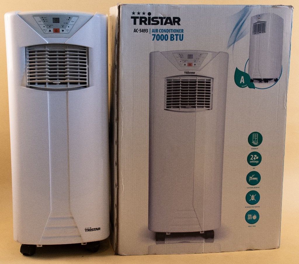 Mobiele airco Tristar, Ophalen, Minder dan 60 m³, Zo goed als nieuw, Koelen en Ontvochtigen