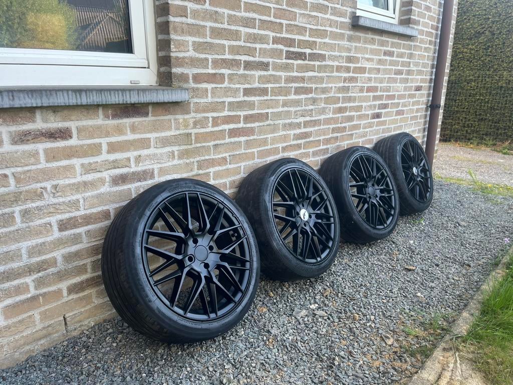 japan racing velgen 17inch 4x100, Autos : Pièces & Accessoires, Pneus & Jantes, Véhicule de tourisme, 205 mm, Enlèvement, Utilisé