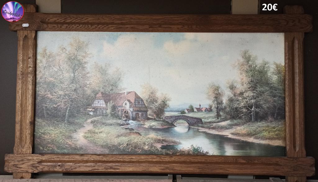 Schilderij - Hoeve in rustieke omgeving, Enlèvement