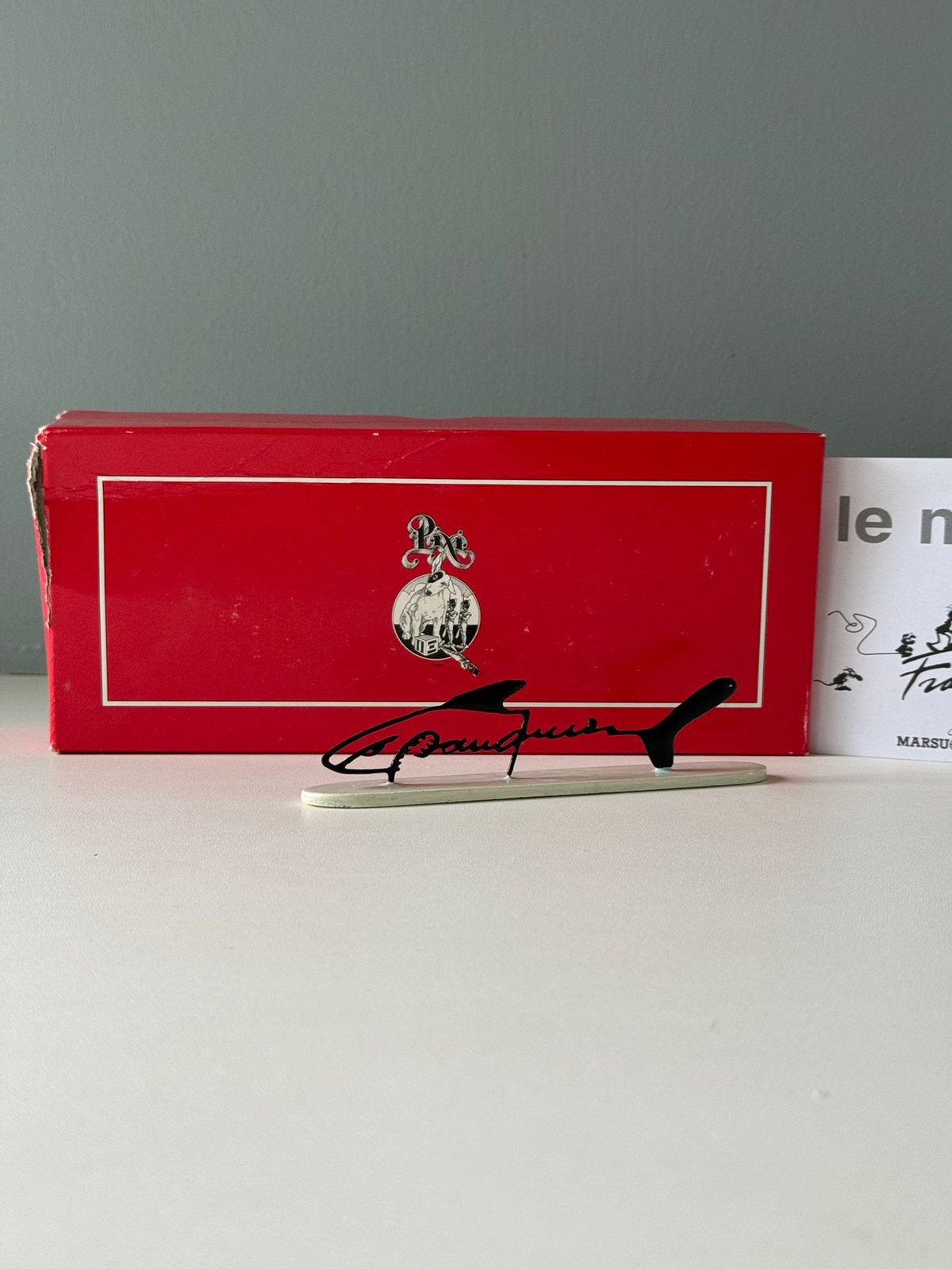 Franquin requin - pixi - signature - marsu prod, Collections, Enlèvement ou Envoi, Gaston ou Spirou, Comme neuf, Statue ou Figurine