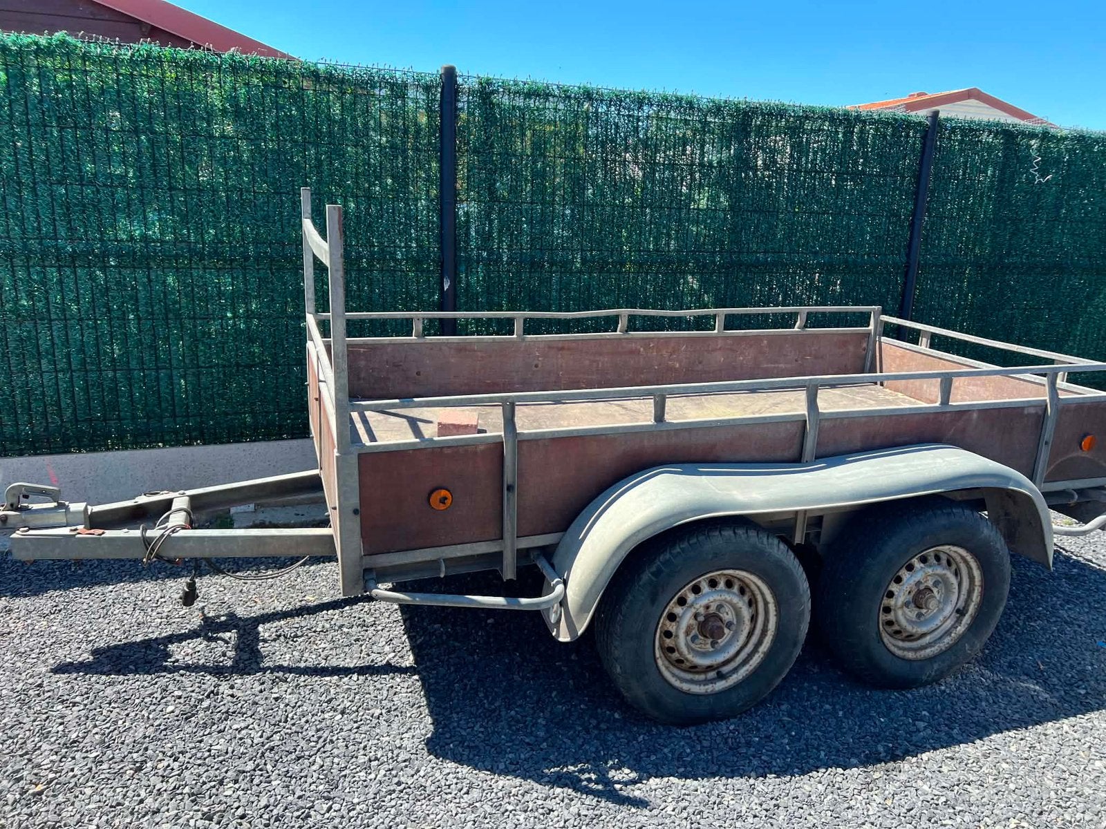 Aanhangwagen dubbelas 750kg, Auto diversen, Aanhangers en Bagagewagens, Ophalen, Zo goed als nieuw
