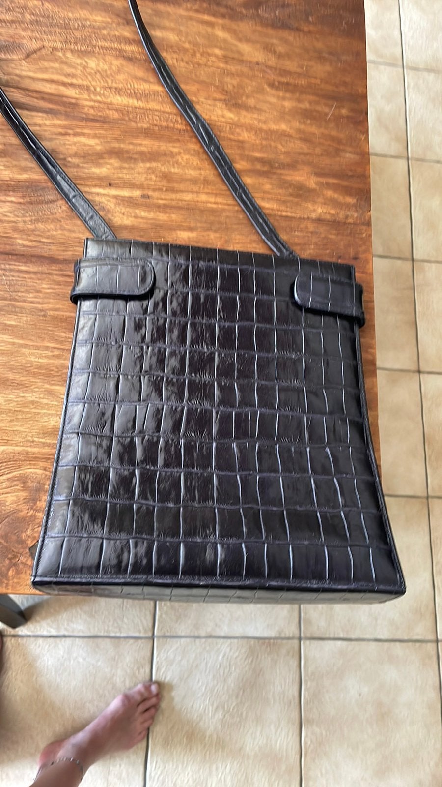 Vintage handtas, Ophalen, Zo goed als nieuw, Zwart, Handtas
