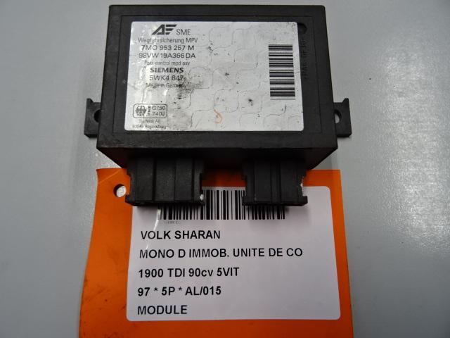 UNITE ELECTRONIQUE Sharan (7M8 / M9 / M6) (7M0953257M), Utilisé, Volkswagen