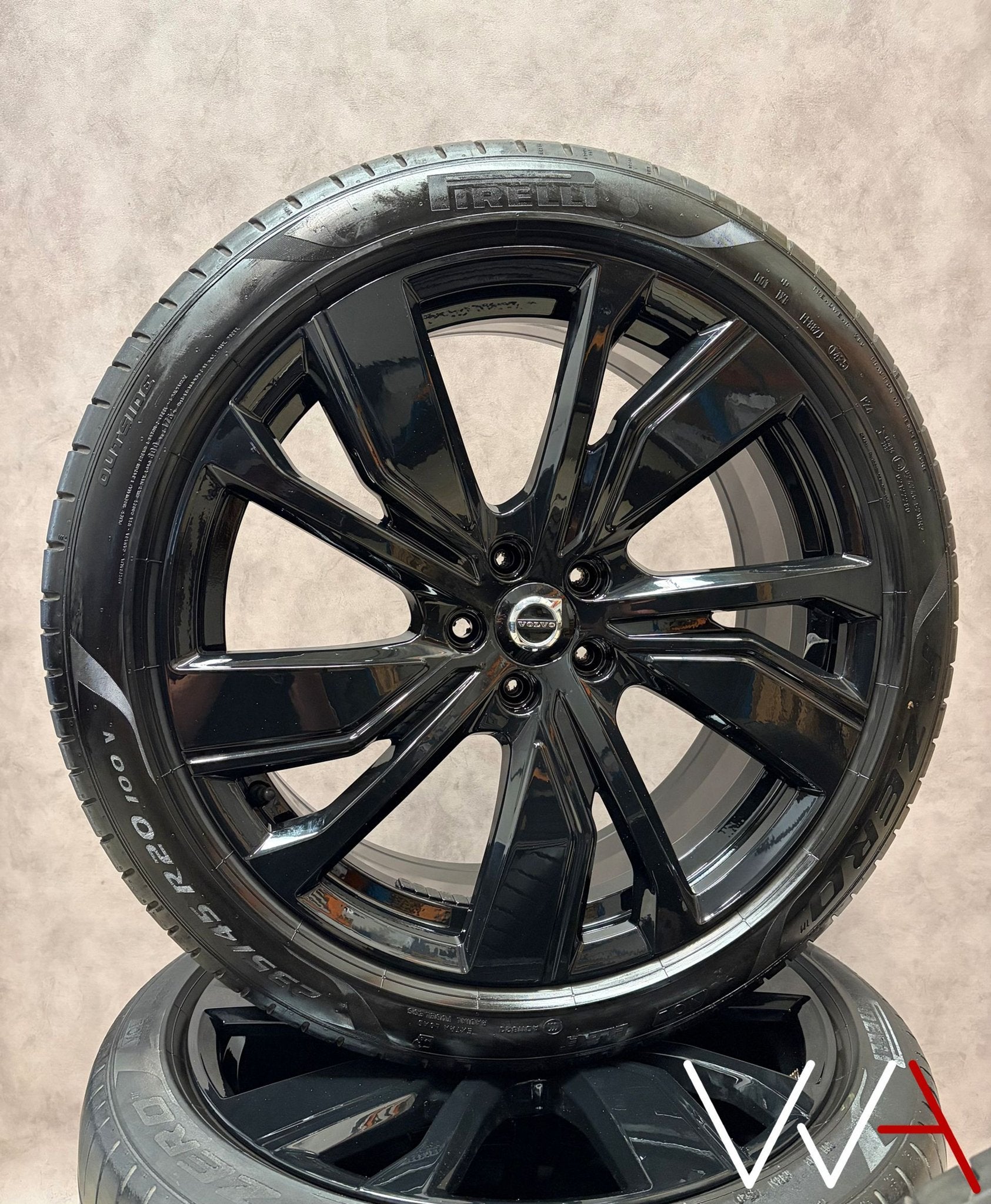 20'' Volvo XC40 EX40 velgen set origineel BLACK R-design, Auto-onderdelen, Gebruikt, -, -, Banden en Velgen
