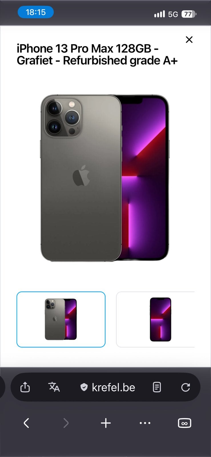 RECHERCHE iPhone 13 Pro Max A RECYCLER, Télécoms, Enlèvement ou Envoi, Comme neuf, IPhone 13