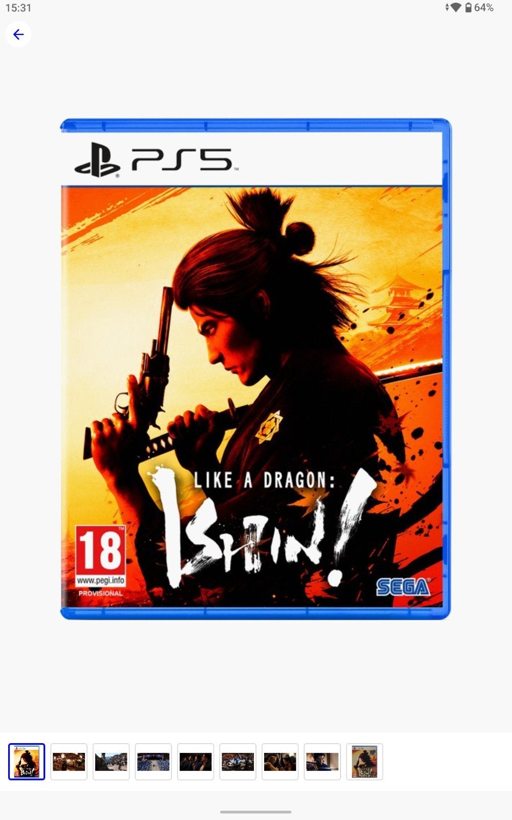 Ishin:like a dragon PS 5, Games en Spelcomputers, Ophalen of Verzenden