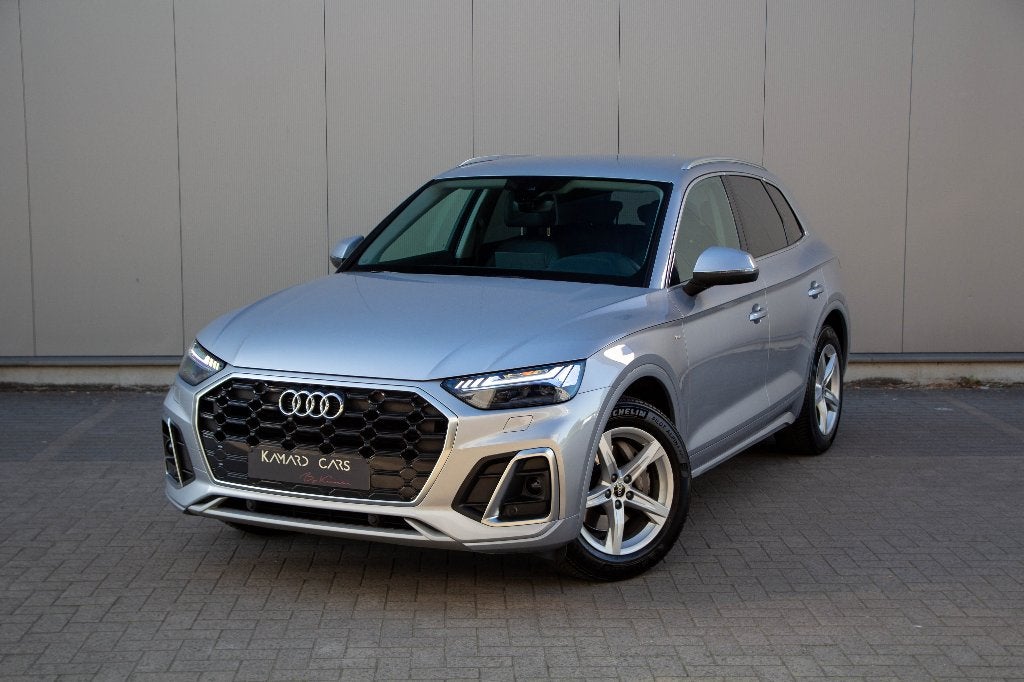 Audi Q5 2.0 TDi / 2022 / 140.000km / S-Line 1x, Autos, Audi, Cuir, Argent ou Gris, Achat, Euro 6