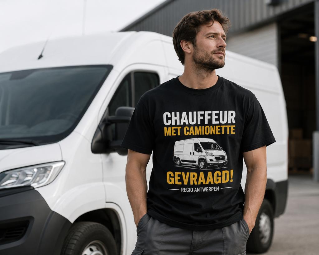 GEVRAAGD: Chauffeur + camionette - Antwerpen