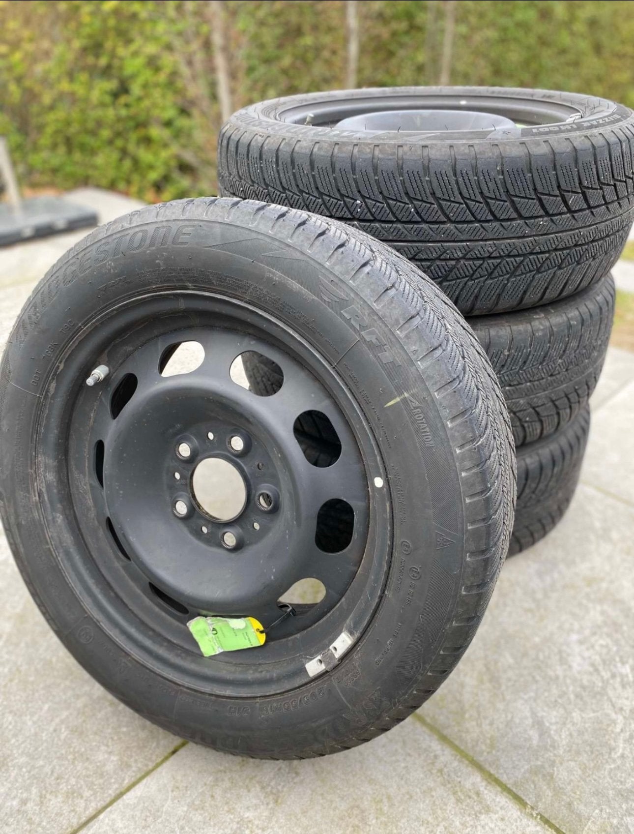 Winterset BMW 1-serie (F20) Bridgestone Runflat 16" (500km), Auto-onderdelen, Banden en Velgen, Ophalen, Winterbanden, Band(en)