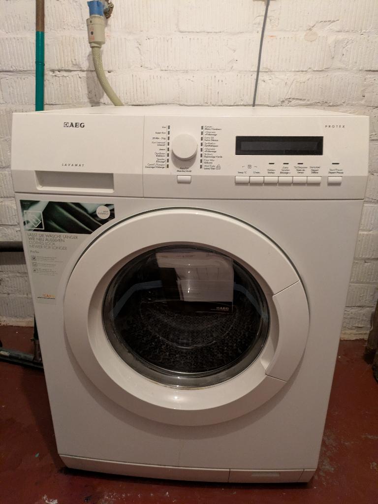 Wasmachine AEG, Elektronische apparatuur, Wasmachines, Ophalen, 6 tot 8 kg, Handwasprogramma, Zo goed als nieuw