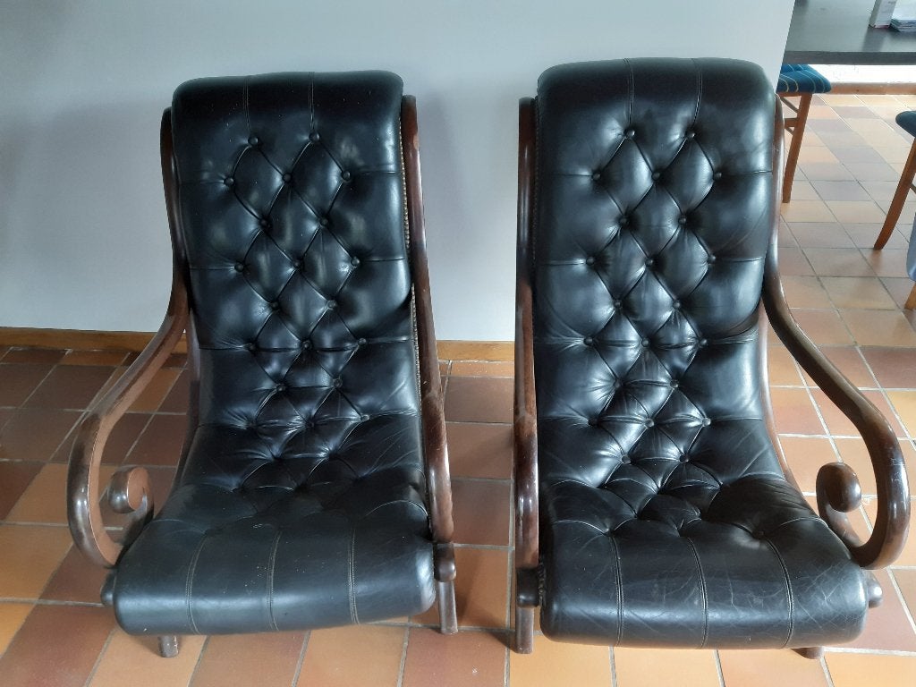 2 fauteuils design vintage, Enlèvement, Utilisé, Bois