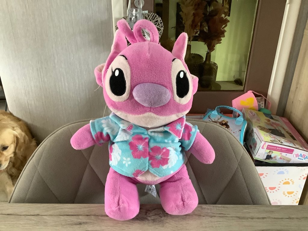 Disney Stitch Angel pluche character (30 cm), Gebruikt, Overige merken, Disney, Overige typen