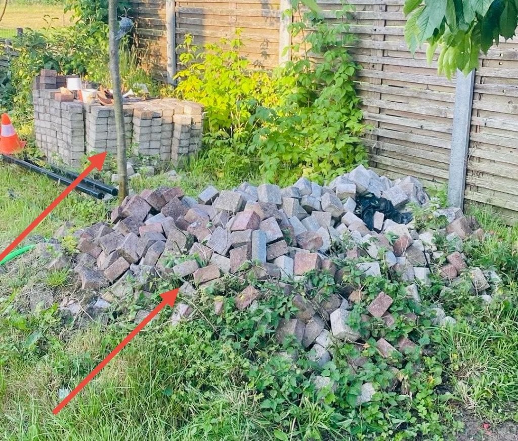 Gratis Klinkers, Tuin en Terras, Ophalen, Gebruikt, Klinkers