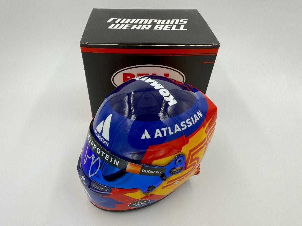 1/2 casque helmet F1 Sainz 2025 (Williams) signé, Enlèvement ou Envoi