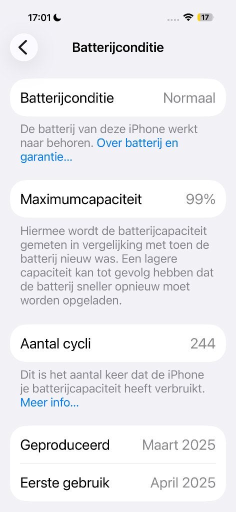 iPone 16 PRO MAX met 99% batterijcapaciteit, 256 GB, 99 %, Or, IPhone 16 Pro Max