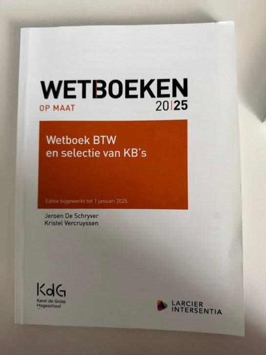 Wetboek btw en selectie van kb’s, Boeken, Ophalen of Verzenden, Zo goed als nieuw