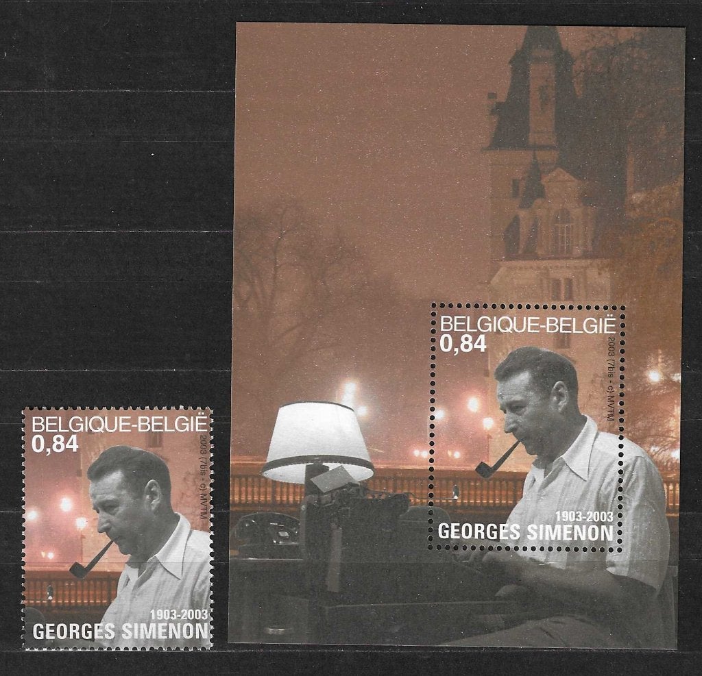 Belgique OPC 3169 + BL103 Georges Simenon **, Enlèvement ou Envoi, Non oblitéré, Neuf