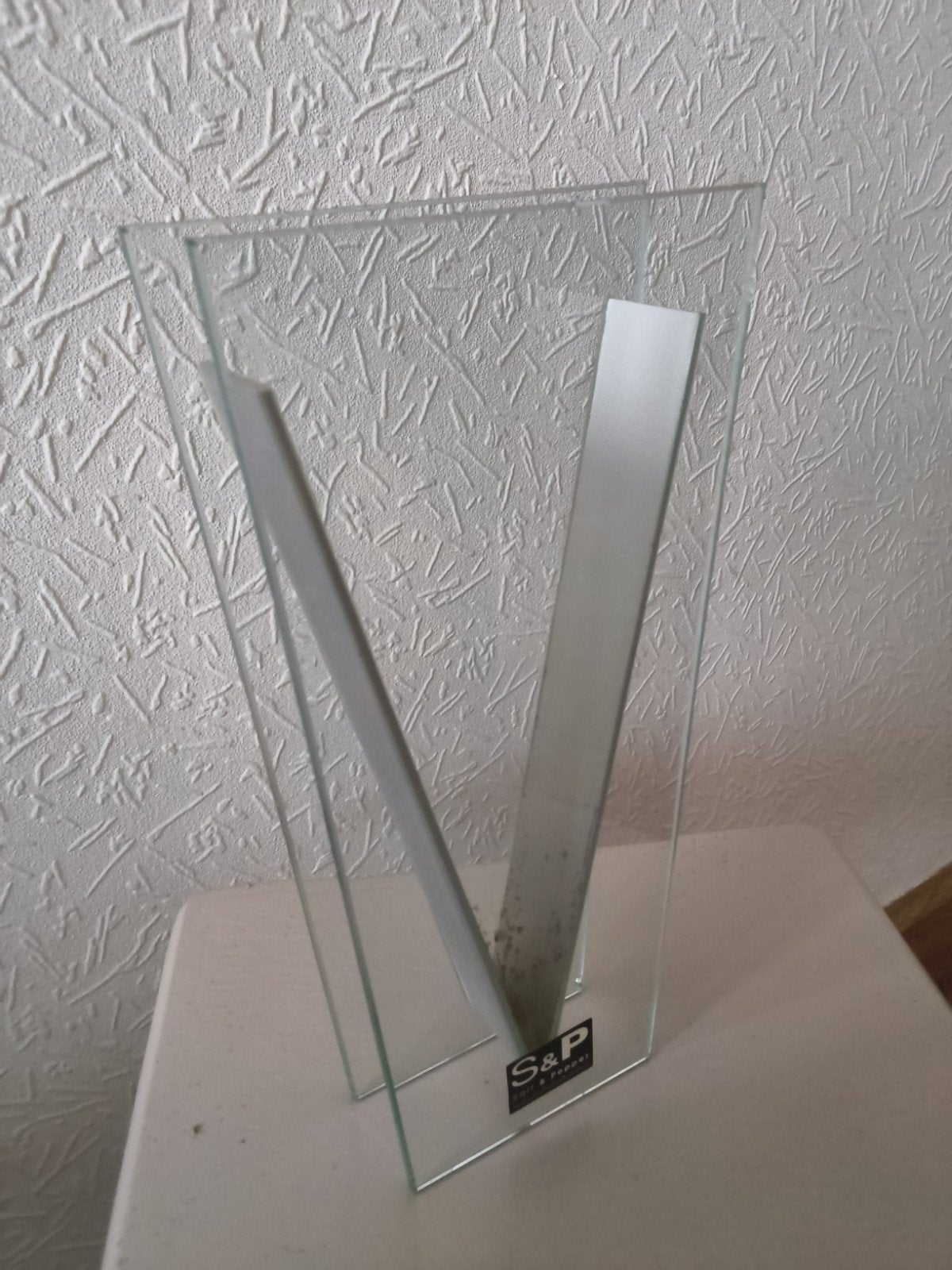 Vaasje van Salt  & Pepper  ! Decoratief, Ophalen, Zo goed als nieuw, Glas, Minder dan 50 cm