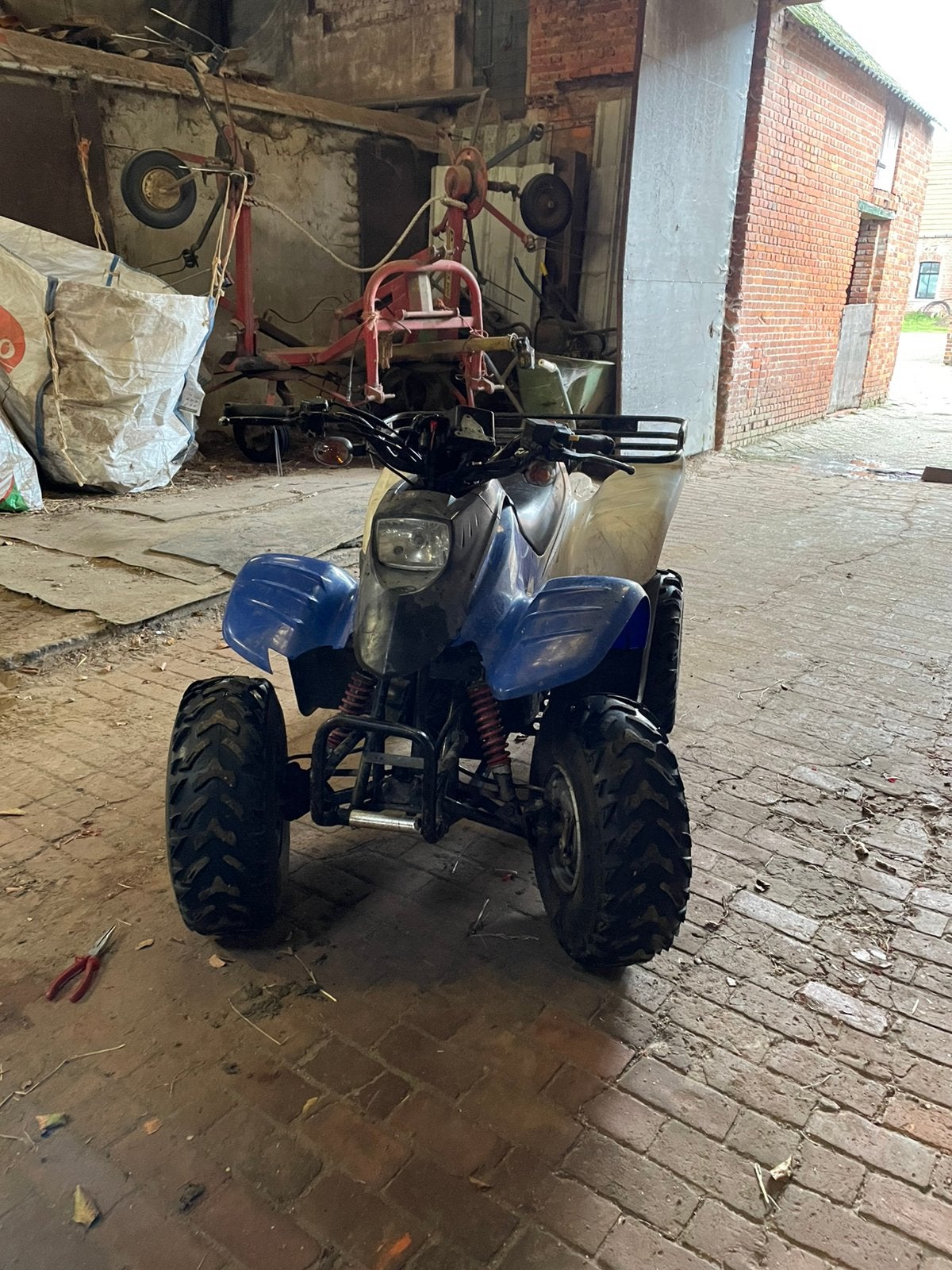 Dinli 50 cc kinderquad 2 takt, Ophalen, Zo goed als nieuw