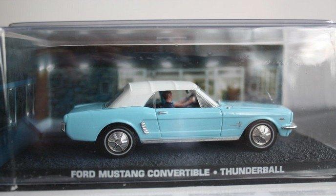 James Bond Car: Ford Mustang Convertible 'Thunderball', Hobby en Vrije tijd, Modelauto's | 1:43, Zo goed als nieuw, Auto, Overige merken