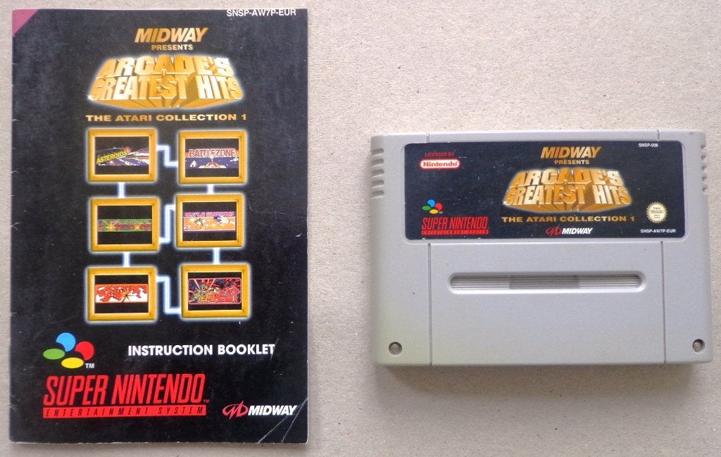 Arcade's Greatest Hits The Atari Collection SNES + boekje, Enlèvement ou Envoi, Utilisé