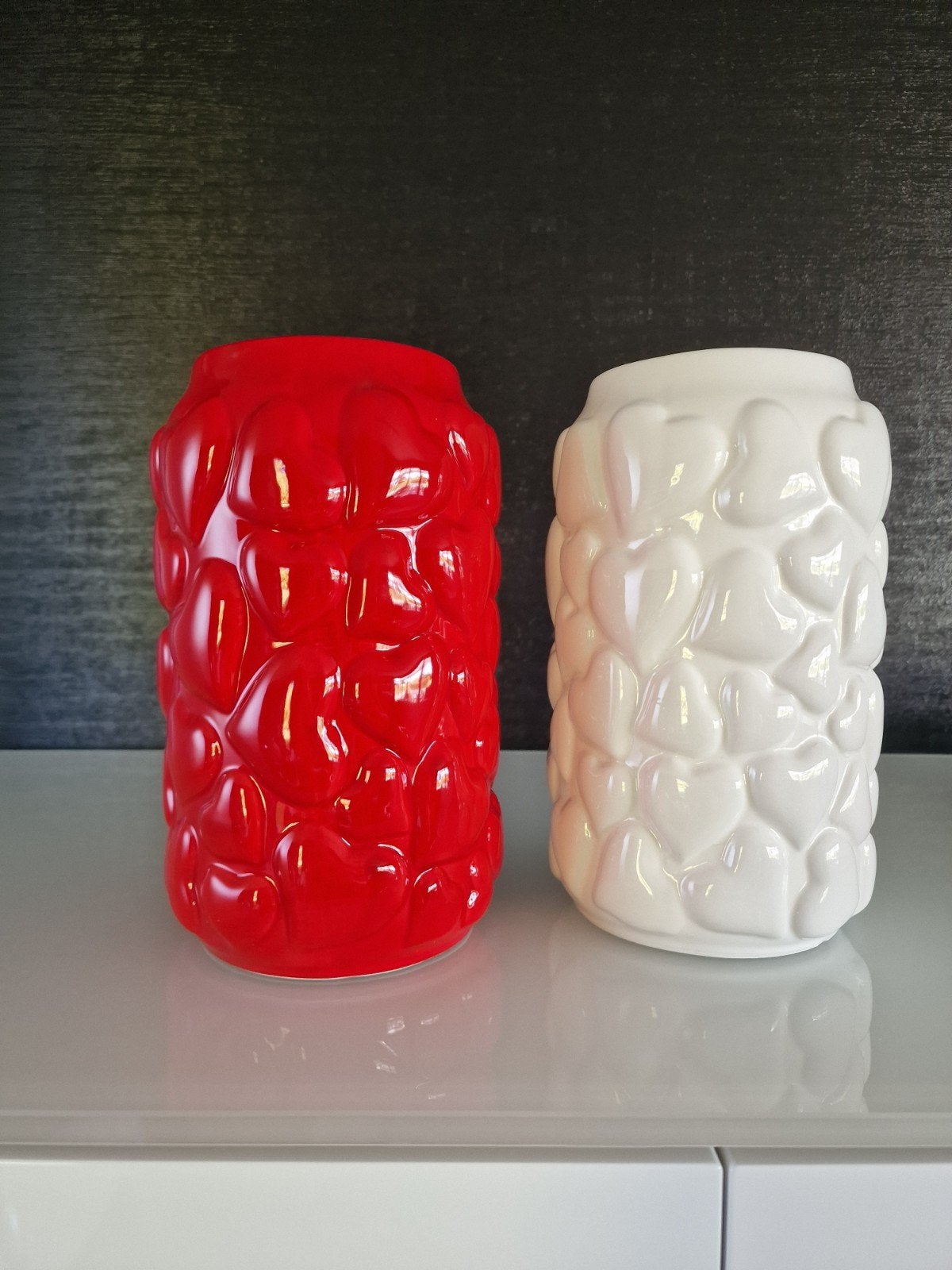 vases lot de 2 vases, Enlèvement ou Envoi, Pierre/céramique, Avec motif/texture, Neuf