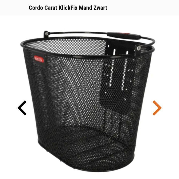 Fietsmand Cordo carat + stuurhouder. NIEUW, Fietsen en Brommers, Ophalen, Fietsmand