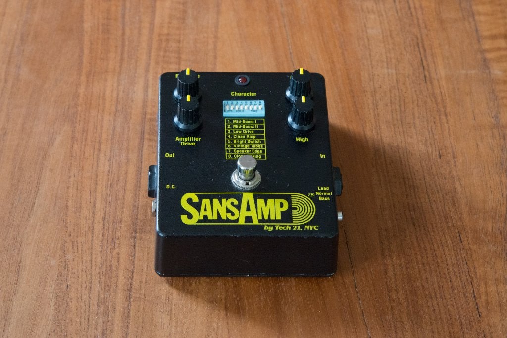 Tech 21 SansAmp Original 1990s - Sans Amp pedal not Classic, Musique & Instruments, Effets, Comme neuf, Distortion, Overdrive ou Fuzz