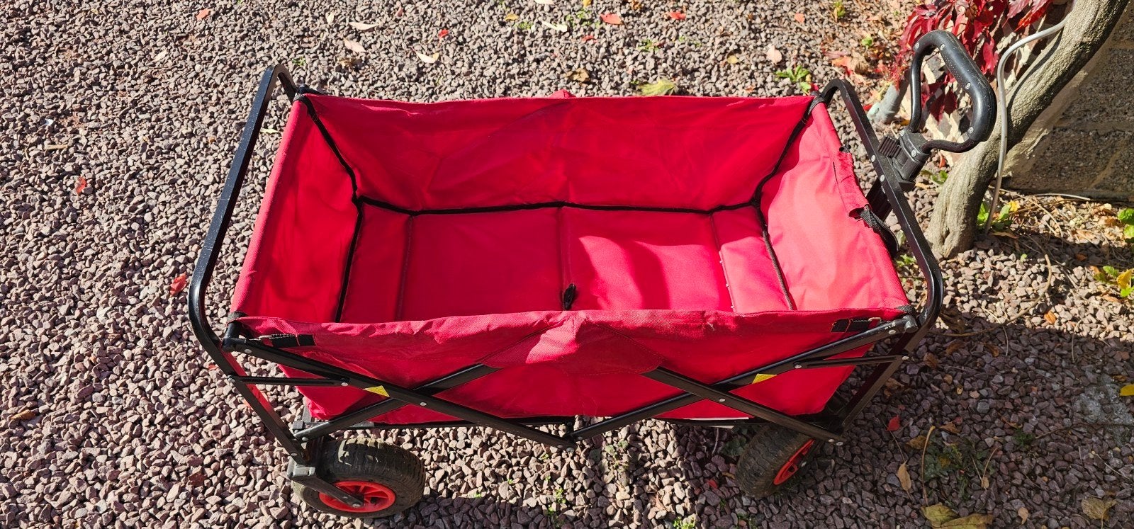 Rode Inklapbare Bolderkar - Strandwagen - Transportkar, Ophalen