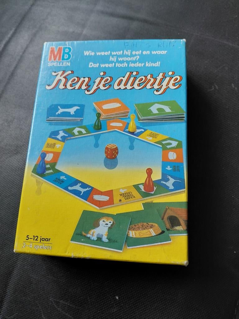 Ken je diertje, Een of twee spelers, Ophalen, Gebruikt, MB spelen