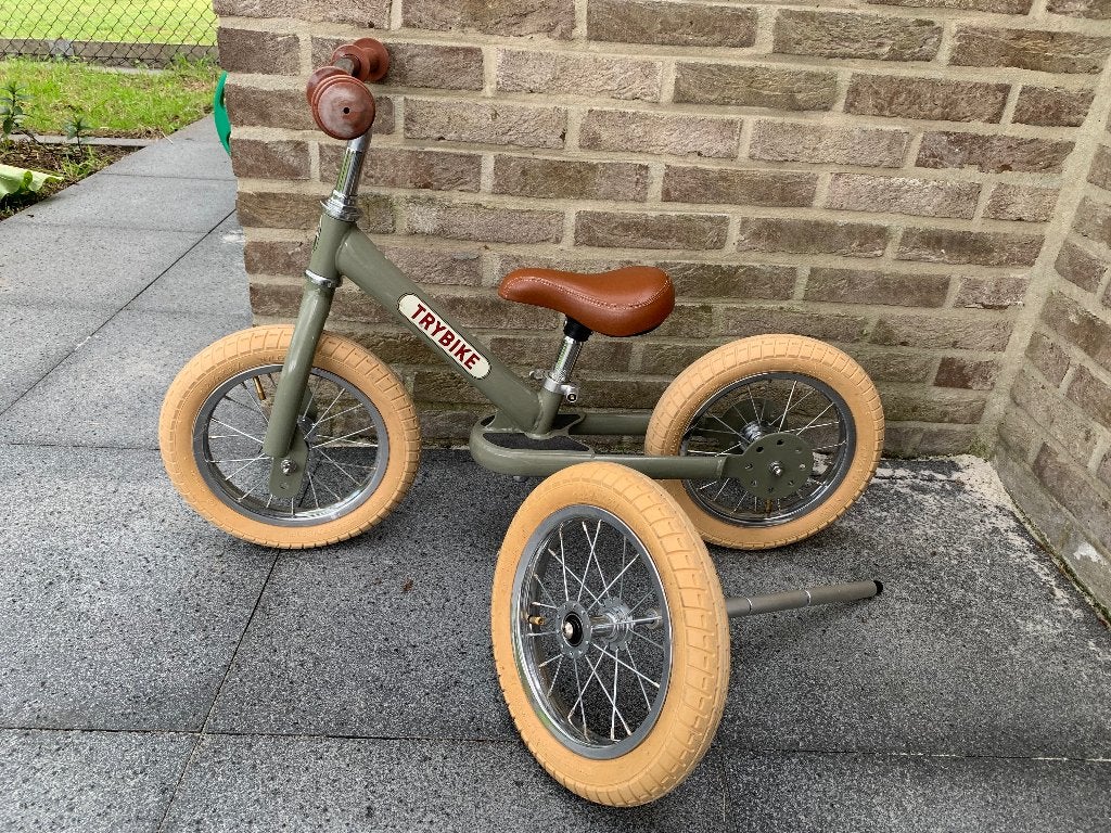 Trybike loopfietsje, Kinderen en Baby's, Speelgoed | Buiten | Voertuigen en Loopfietsen, Ophalen, Zo goed als nieuw, Loopfiets