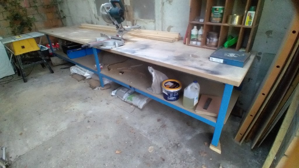 zaagtafel, Doe-het-zelf en Bouw, Ophalen, Gebruikt, Afkortzaag