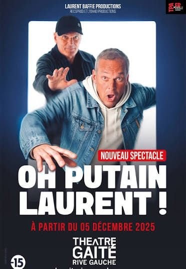 2 Tickets spectacle Laurent Baffie Dim 4/10/2026 19H DOUR, Tickets en Kaartjes, Twee personen