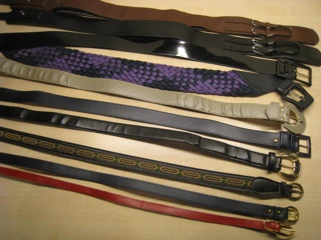 Set van 10 stuks dames ceintuur, lengte 84-100cm, B1,5-6cm, Kleding | Dames, Ophalen