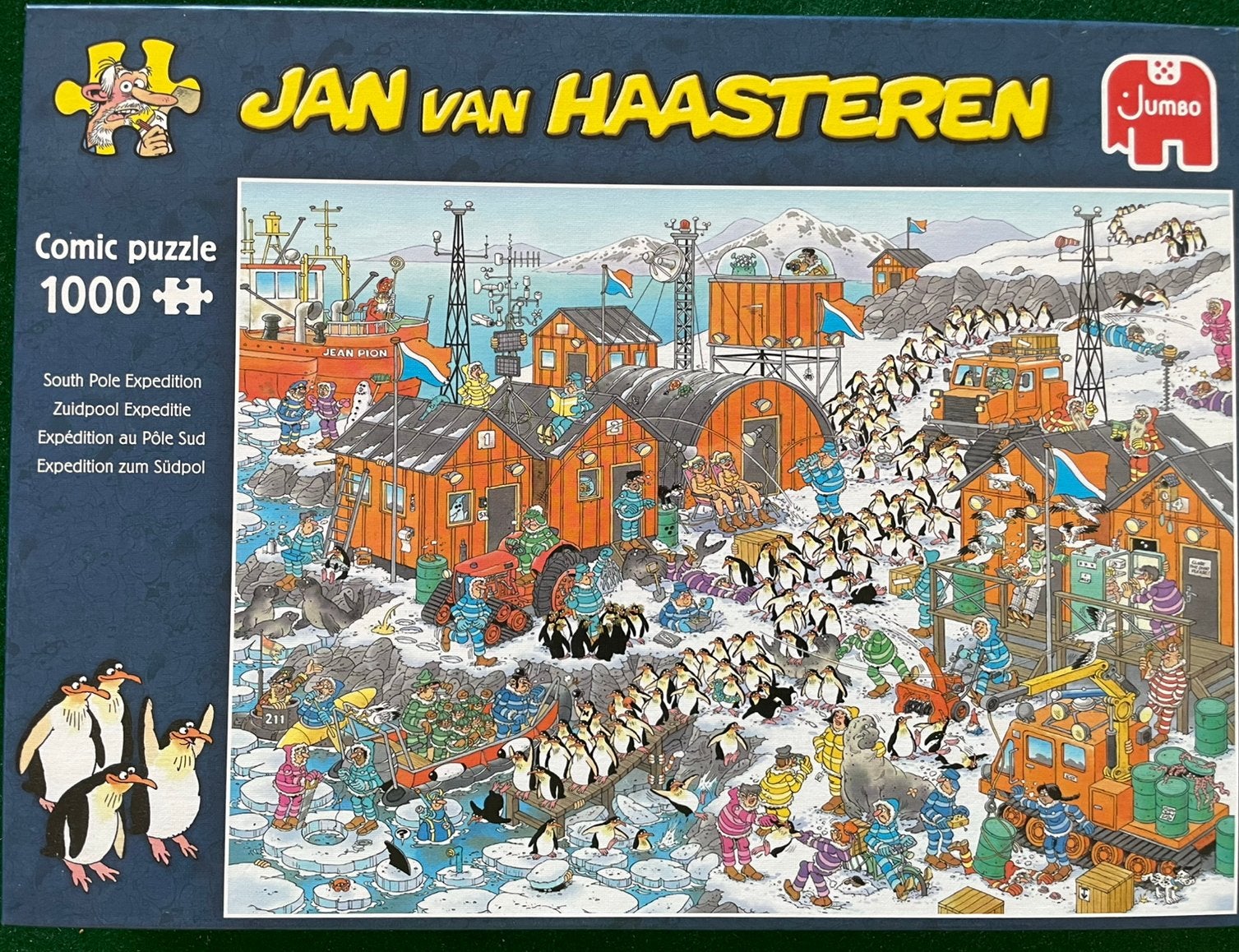 Jan van Haasteren puzzel 1000 stukjes- Zuidpool Expeditie, Hobby en Vrije tijd, Denksport en Puzzels, Ophalen of Verzenden, Zo goed als nieuw