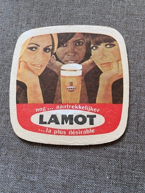 Sous-bock bière  LAMOT, Collections, Marques de bière, Enlèvement ou Envoi, Comme neuf, Sous-bock