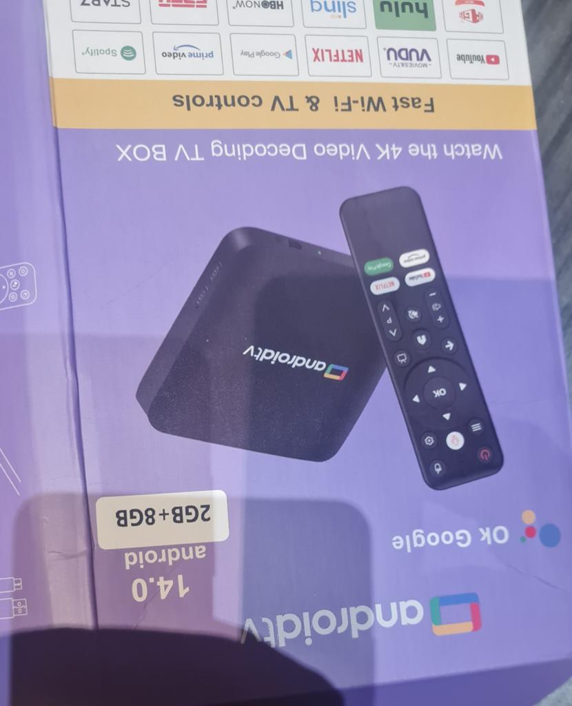 Boitier Android 4K, Enlèvement