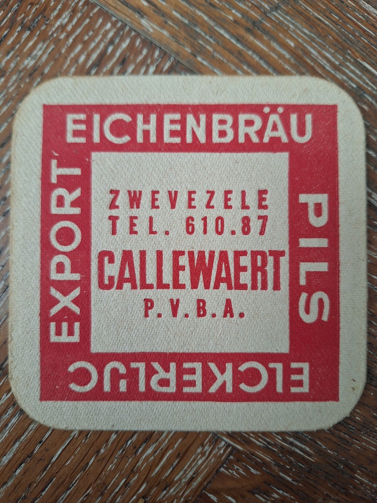 oud bierviltje brouwerij Callewaert Zwevezele, Enlèvement ou Envoi