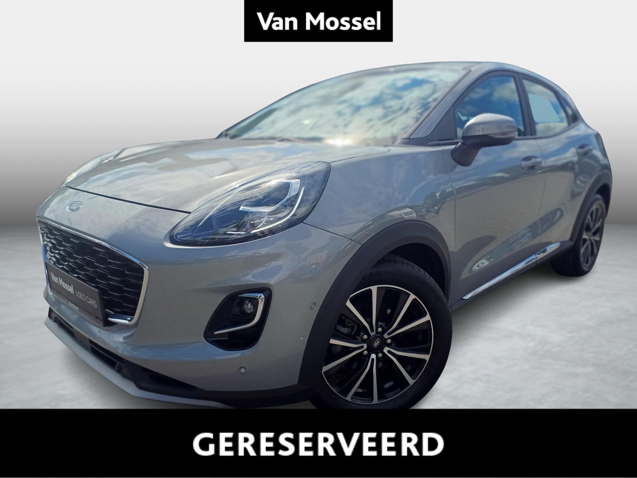 Ford Puma 1.0i Ecoboost MHEV 92kW Aut. Titanium X, Auto diversen, Automaat, 1000 cc, Zilver of Grijs, Benzine