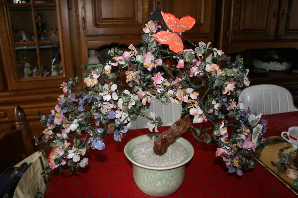 bonzaï fleur en verre ., Enlèvement