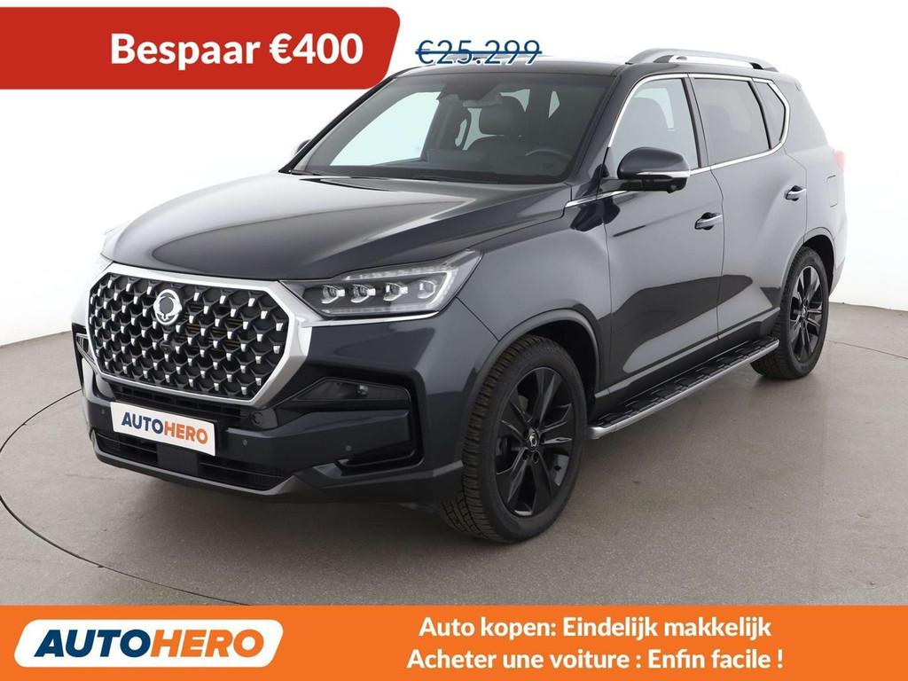 SsangYong Rexton 2.2 e-Xdi Dream 4WD (automatique), Autos, Cuir, Achat, Noir, 5 portes
