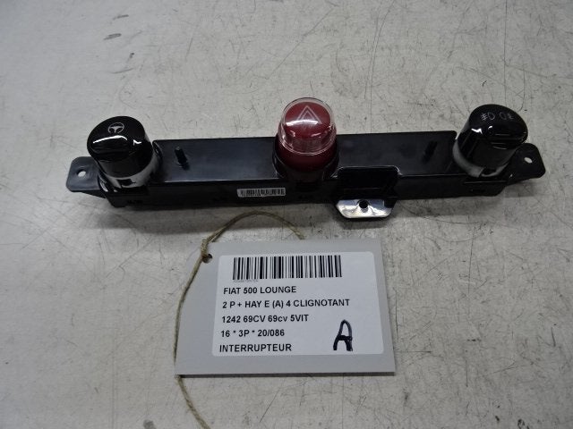 COMMUTATEUR Fiat 500 (312) (01-2007/12-2012) (735451108), Utilisé, Fiat