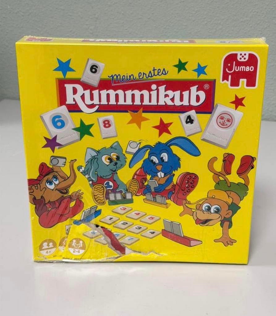 Jumbo Mijn Eerste Rummikub Nieuw - gezelschapsspel (duits), Hobby en Vrije tijd, Gezelschapsspellen | Overige, Nieuw, Een of twee spelers