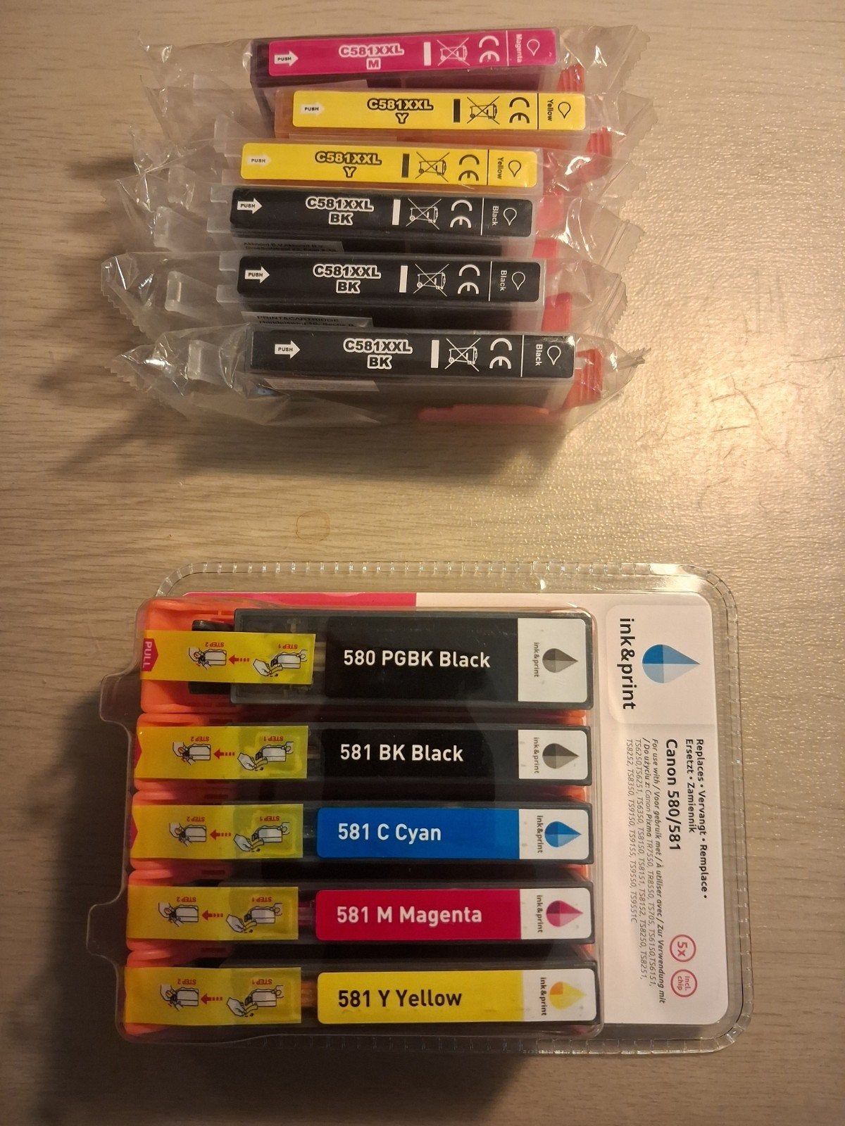 Inktpatronen Canon 580 / 581, Computers en Software, Printerbenodigdheden, Ophalen