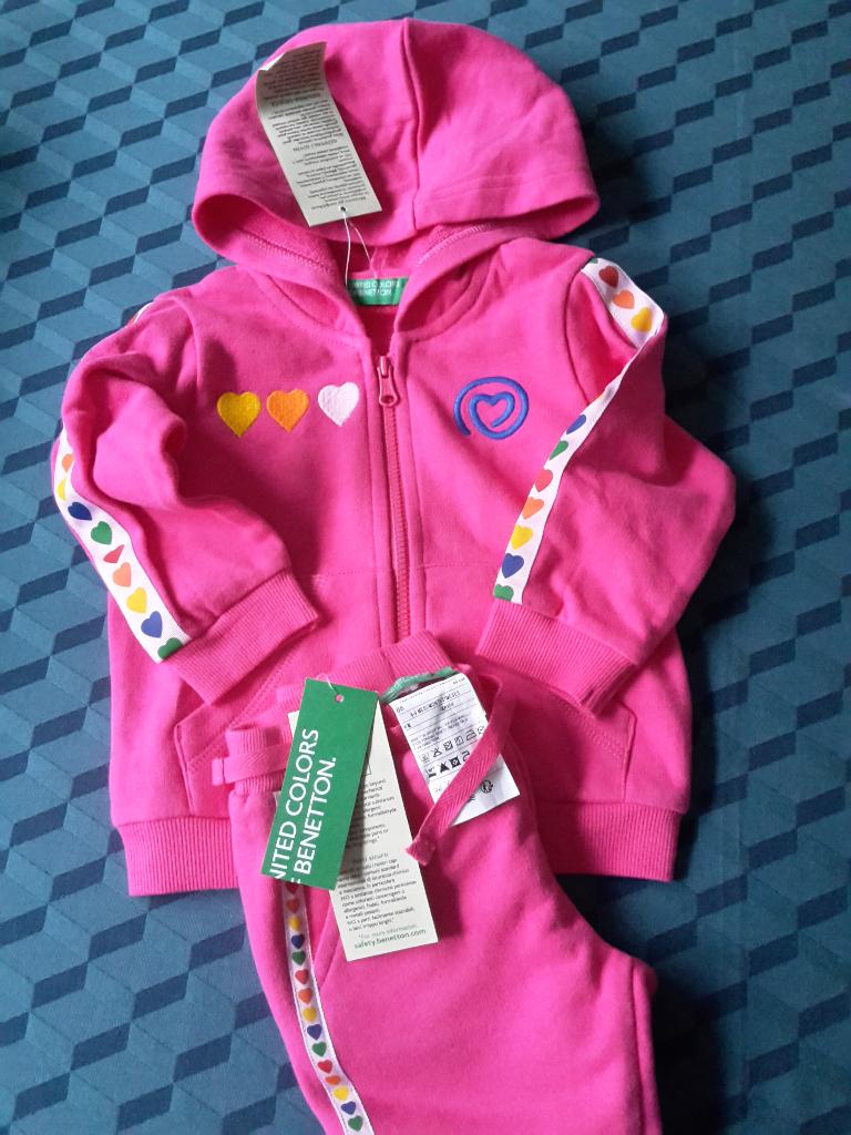 Nieuwe set United Colors of Benetton, maat 68, meisje, Enfants & Bébés, Vêtements de bébé | Taille 68, Neuf, Enlèvement ou Envoi
