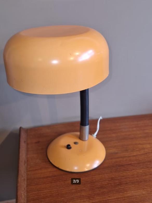 Mid Century Hustadt Leuchten bureaulamp jaren 60 vintage, Antiek en Kunst, Ophalen of Verzenden